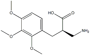 (R)-3-amino-2-(2,3,4-trimethoxybenzyl)propanoicacid,1260593-29-0,结构式