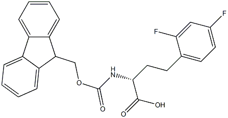 Fmoc-2,4-difluoro-D-homophenylalanine Struktur