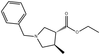 Ethyl (3R,4R)-1-benzyl-4-methylpyrrolidine-3-carboxylate Structure