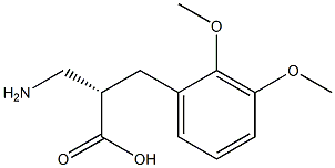 (S)-3-amino-2-(2,3-dimethoxybenzyl)propanoicacid Structure