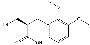 (R)-3-amino-2-(2,3-dimethoxybenzyl)propanoicacid,1260610-59-0,结构式
