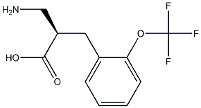 (R)-3-amino-2-(2-(trifluoromethoxy)benzyl)propanoicacid 结构式