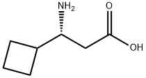 (R)-3-amino-3-cyclobutylpropanoic acid Struktur