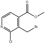 methyl 3-(bromomethyl)-2-chloroisonicotinate, 1260670-20-9, 结构式