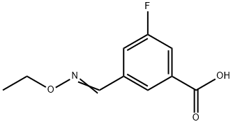 3-(ethoxy(imino)methyl)-5-fluorobenzoic acid Structure