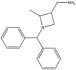 (1-benzhydryl-2-methylazetidin-3-yl)methanamine Structure