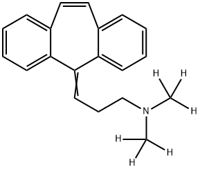 环苯扎林-D6,1261396-60-4,结构式