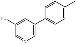 3-Hydroxy-5-(4-tolyl)pyridine 结构式