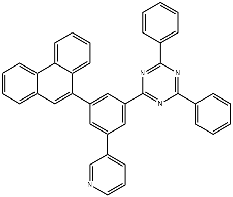 4-(3-Phenanthren-9-yl-5-pyridin-3-yl-phenyl)-2,6-diphenyl-pyrimidine|2-(3-(菲-9-基)-5-(吡啶-3-基)苯基)-4,6-二苯基-1,3,5-三嗪