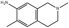1,2,3,4-Tetrahydro-2,6-dimethyl-7-isoquinolinamine Struktur