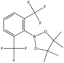 2-(2,6-BIS(TRIFLUOROMETHYL)PHENYL)-4,4,5,5-TETRAMETHYL-1,3,2-DIOXABOROLANE,1268693-25-9,结构式
