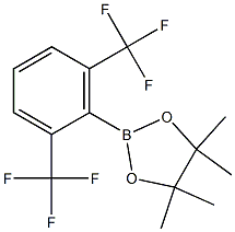 2-(2,6-bis(trifluoromethyl)phenyl)-4,4,5,5-tetramethyl-1,3,2-dioxaborolane Structure