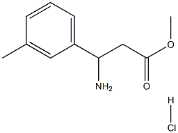 METHYL 3-AMINO-3-(3-METHYLPHENYL)PROPANOATE HYDROCHLORIDE Struktur