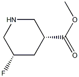 methyl (3R,5S)-5-fluoropiperidine-3-carboxylate,1269755-45-4,结构式
