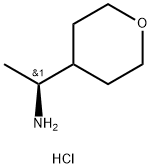 (S)-1-(tetrahydro-2H-pyran-4-yl)ethan-1-amine hydrochloride Struktur