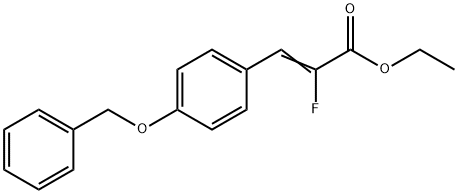 ethyl 3-(4-(benzyloxy)phenyl)-2-fluoroacrylate 结构式