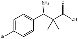 (3S)-3-AMINO-3-(4-BROMOPHENYL)-2,2-DIMETHYLPROPANOIC ACID,1269793-85-2,结构式