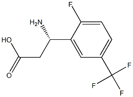(3S)-3-AMINO-3-[2-FLUORO-5-(TRIFLUOROMETHYL)PHENYL]PROPANOIC ACID Structure