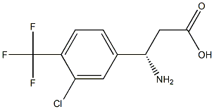 (3S)-3-AMINO-3-[3-CHLORO-4-(TRIFLUOROMETHYL)PHENYL]PROPANOIC ACID Structure