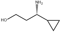 (S)-3-氨基-3-环丙基丙烷-1-醇 结构式