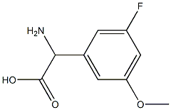 2-amino-2-(3-fluoro-5-methoxyphenyl)acetic acid Structure