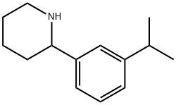2-[3-(METHYLETHYL)PHENYL]PIPERIDINE 化学構造式