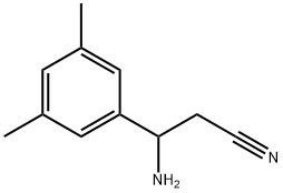 3-AMINO-3-(3,5-DIMETHYLPHENYL)PROPANENITRILE,1270409-63-6,结构式