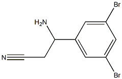 3-AMINO-3-(3,5-DIBROMOPHENYL)PROPANENITRILE Structure