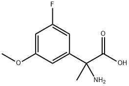 2-amino-2-(3-fluoro-5-methoxyphenyl)propanoic acid Structure
