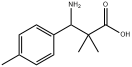 3-AMINO-2,2-DIMETHYL-3-(4-METHYLPHENYL)PROPANOIC ACID Structure