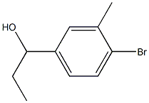 1-(4-bromo-3-methylphenyl)propan-1-ol 结构式