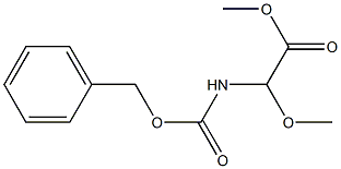 methyl 2-(benzyloxycarbonylamino)-2-methoxyacetate Struktur