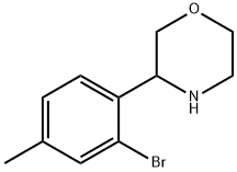 3-(2-BROMO-4-METHYLPHENYL)MORPHOLINE Structure