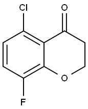 5-Chloro-8-fluorochroman-4-one Struktur