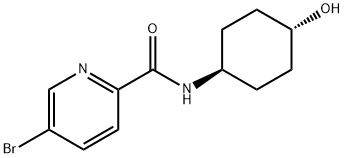 5-溴-N-(反式-4-羟基环己基)-2-吡啶甲酰胺,1279028-26-0,结构式