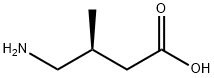 (3S)-3-Methyl-4-aminobutanoic acid,128112-22-1,结构式