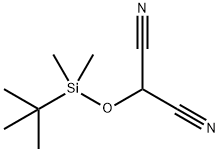 (tert-ブチルジメチルシロキシ)マロノニトリル 化学構造式