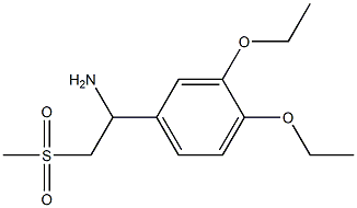 1-(3,4-Diethoxyphenyl)-2-(methylsulfonyl)ethan-1-amine,1284768-38-2,结构式