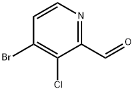 4-bromo-3-chloro-2-Pyridinecarboxaldehyde,1289114-25-5,结构式