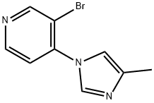 3-BROMO-4-(4-METHYLIMIDAZOL-1-YL)PYRIDINE Struktur