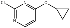 2-氯-4-环丙氧嘧啶 结构式