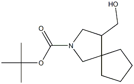 tert-butyl 4-(hydroxymethyl)-2-azaspiro[4.4]nonane-2-carboxylate Struktur