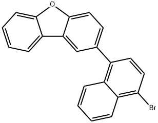 Dibenzofuran, 2-(4-bromo-1-naphthalenyl)- Struktur