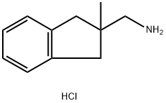 (2-methyl-2,3-dihydro-1H-inden-2-yl)methanamine hydrochloride Structure