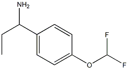 1-[4-(difluoromethoxy)phenyl]propan-1-amine Structure