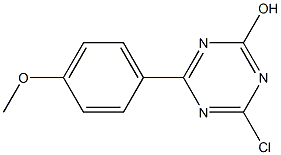 2-Chloro-4-(4-methoxyphenyl)-6-hydroxy-1,3,5-triazine Structure