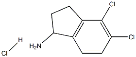 4,5-dichloro-2,3-dihydro-1H-inden-1-amine hydrochloride Structure
