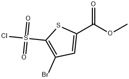 methyl 4-bromo-5-(chlorosulfonyl)thiophene-2-carboxylate Structure