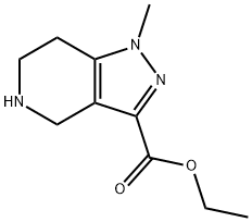 1-甲基-4,5,6,7-四氢-1H-吡唑[4,3-C]吡啶-3-甲酸乙酯,1309174-06-8,结构式