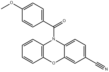 10-(4-methoxybenzoyl)-10h-phenoxazine-3-carbonitrile Structure